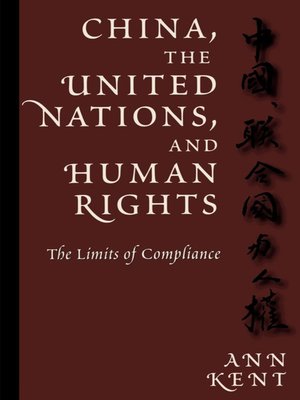 cover image of China, the United Nations, and Human Rights